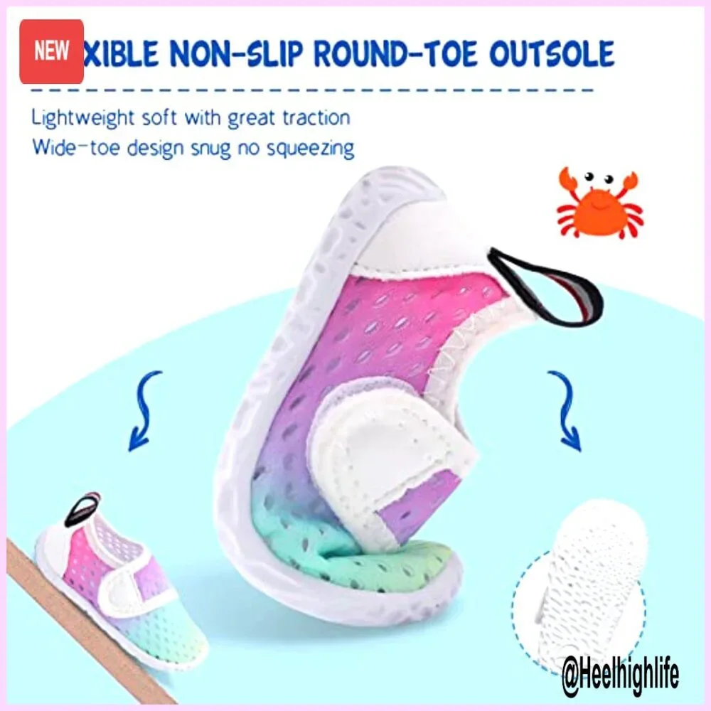 Toddler Water Shoes Barefoot Quick-Dry Swim Shoes Beach Pool Surf